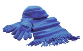 Fleece-Set "Triple" royalblau