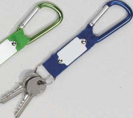 Klicken um zu vergrößern Karabinerhaken "KeyTex" blau