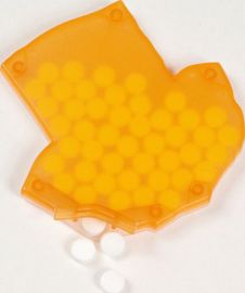 Klicken um zu vergrößern Pfefferminzspender "MintShirt" orange