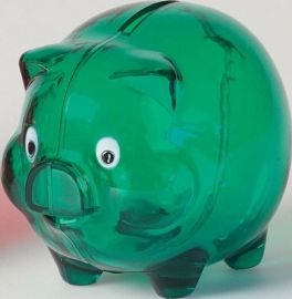 Sparschwein "PiggySafe" gr�n